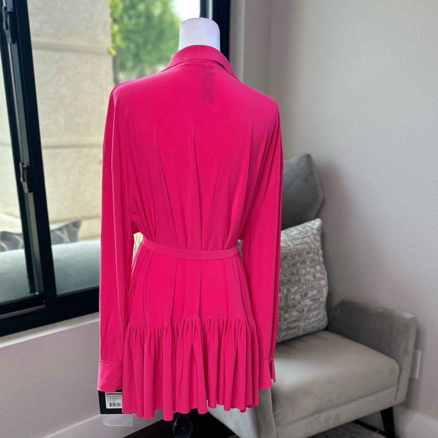 [Norma Kamali] Oversized Boyfriend Ruffled Dress - NWT