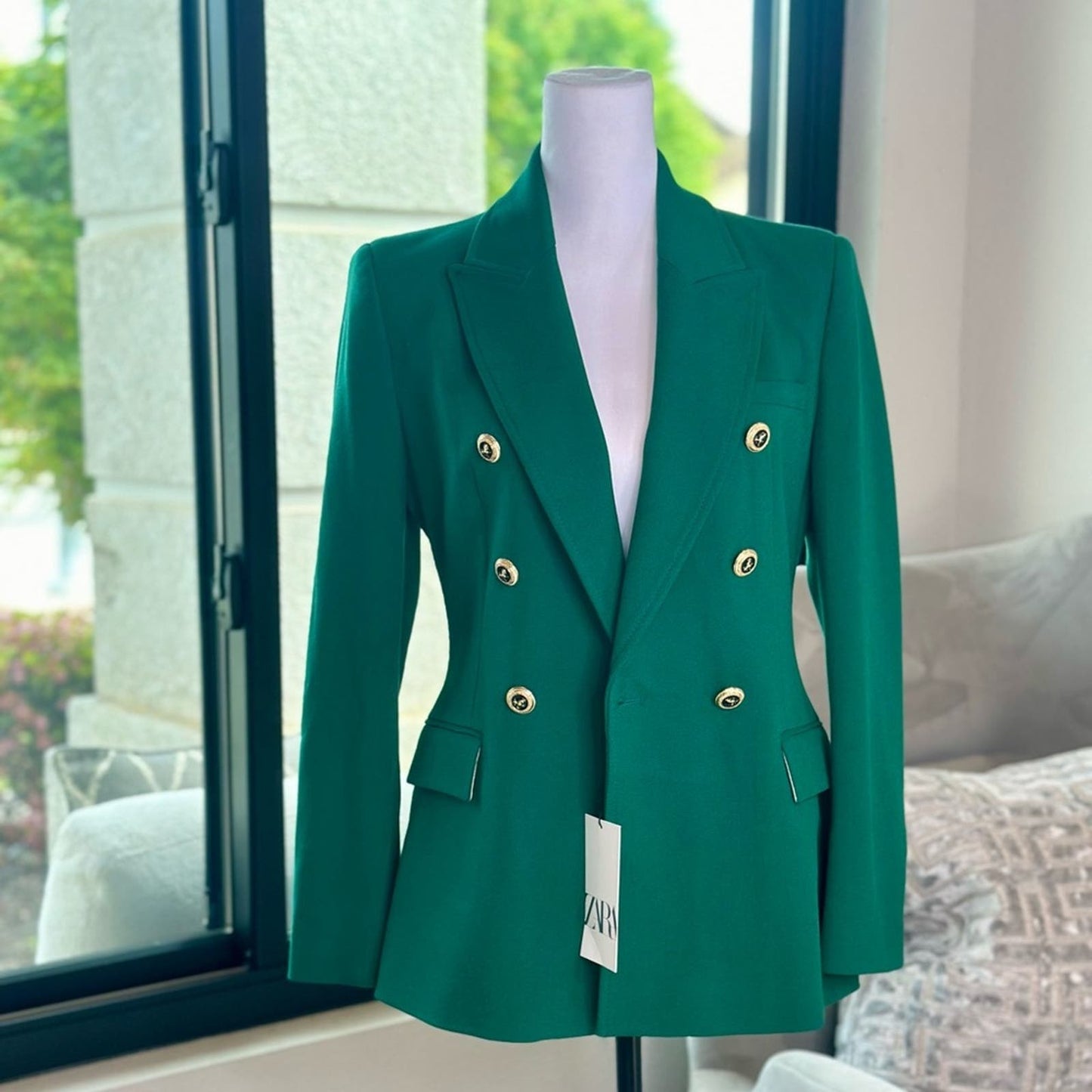 [Zara] Women Green Blazer - NWT