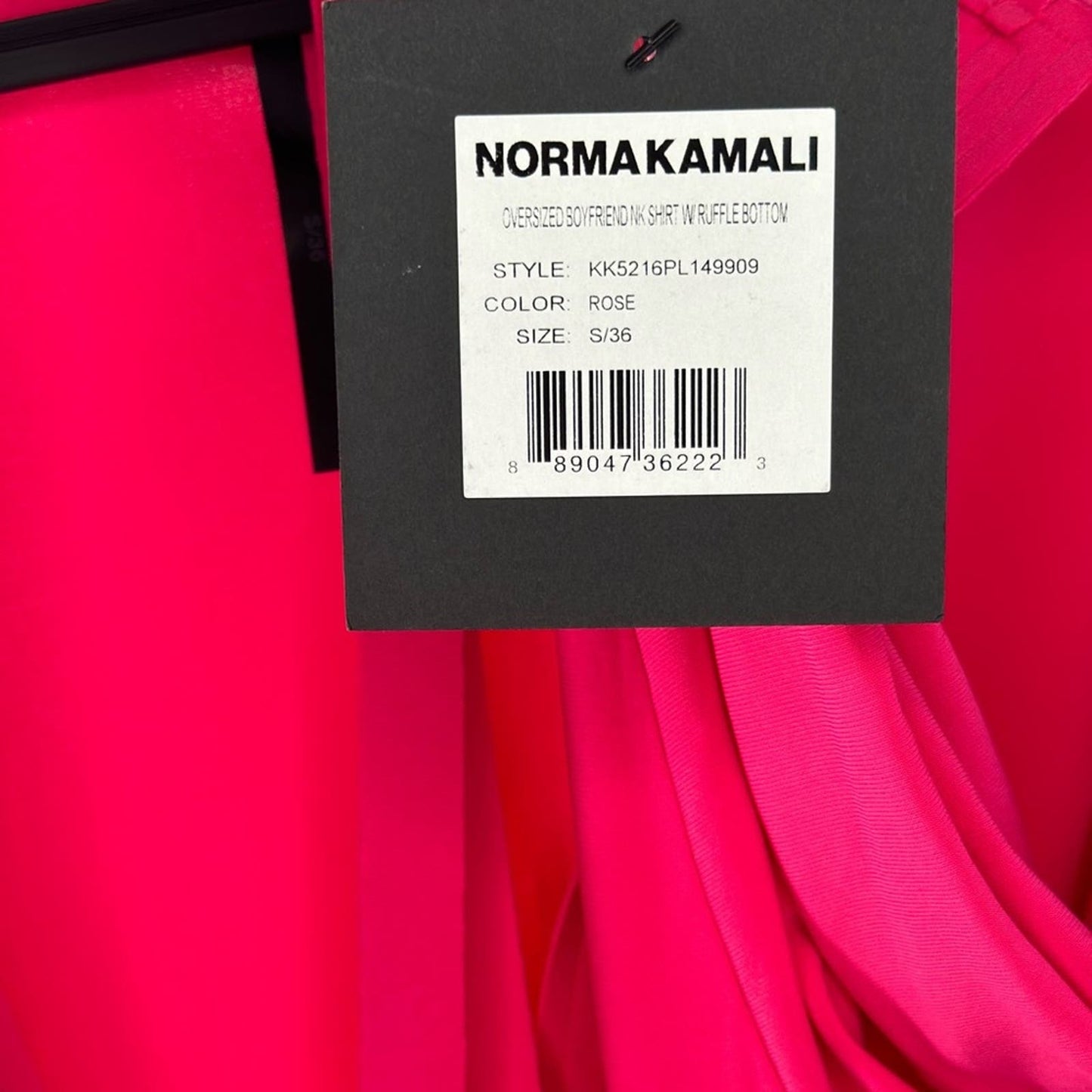 [Norma Kamali] Oversized Boyfriend Ruffled Dress - NWT