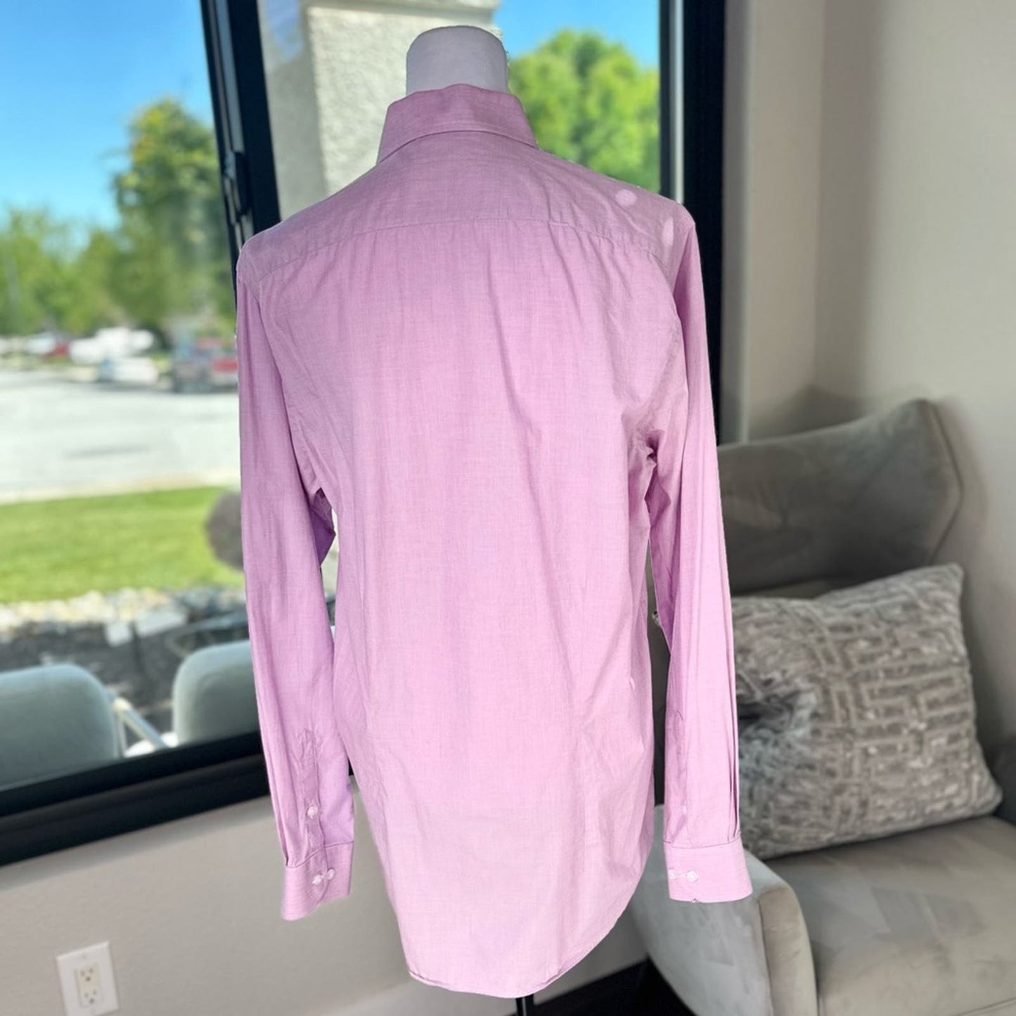 Bespoke Hand-Tailored Men's Shirt - Dusty Pink