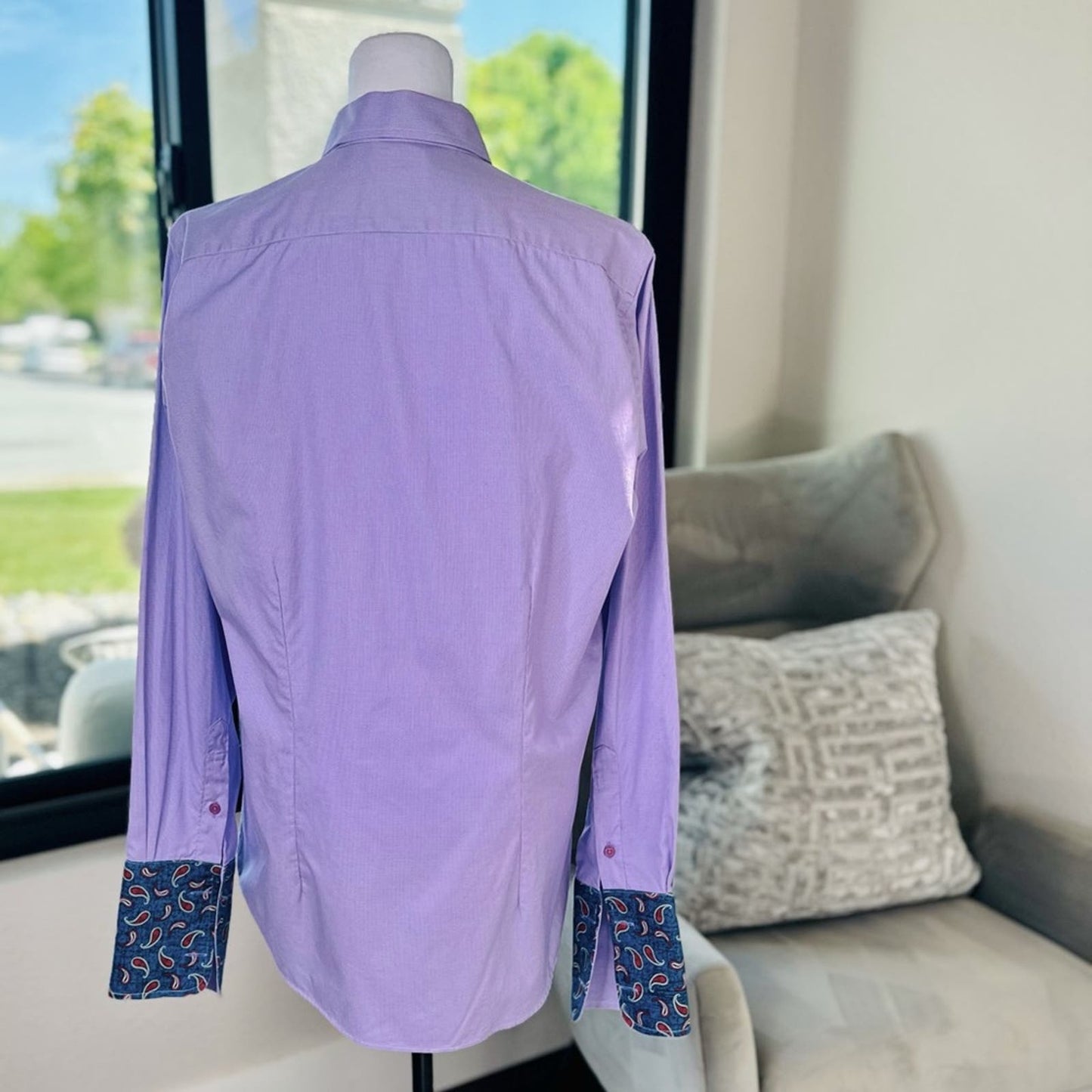 Bespoke Hand-Tailored Men's Shirt - Lavender