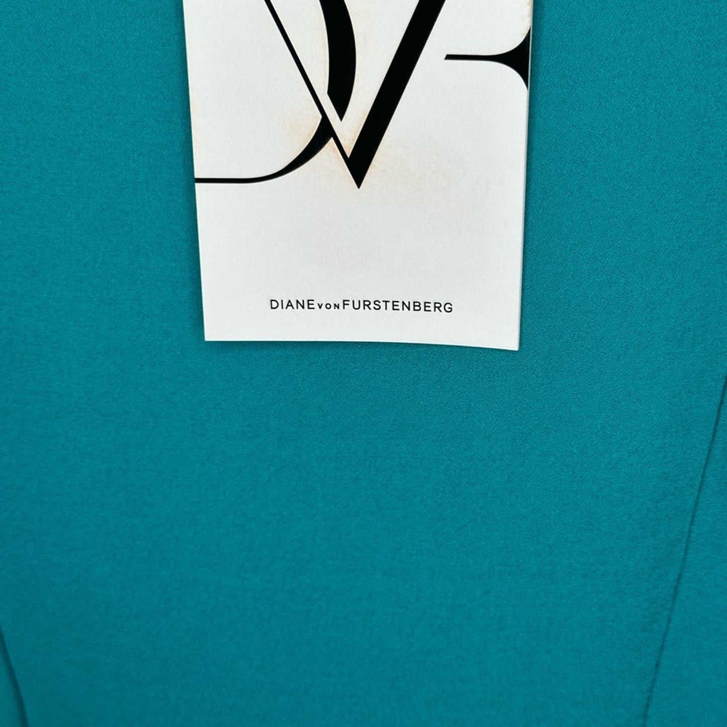 [Diane von Furstenberg] Teal/Cerulean Runway Karella Top! Size: 6