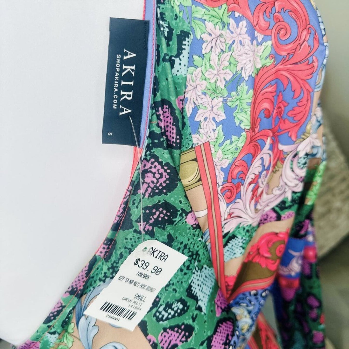 [Akira] Muti Color, Floral Bodysuit - NWT